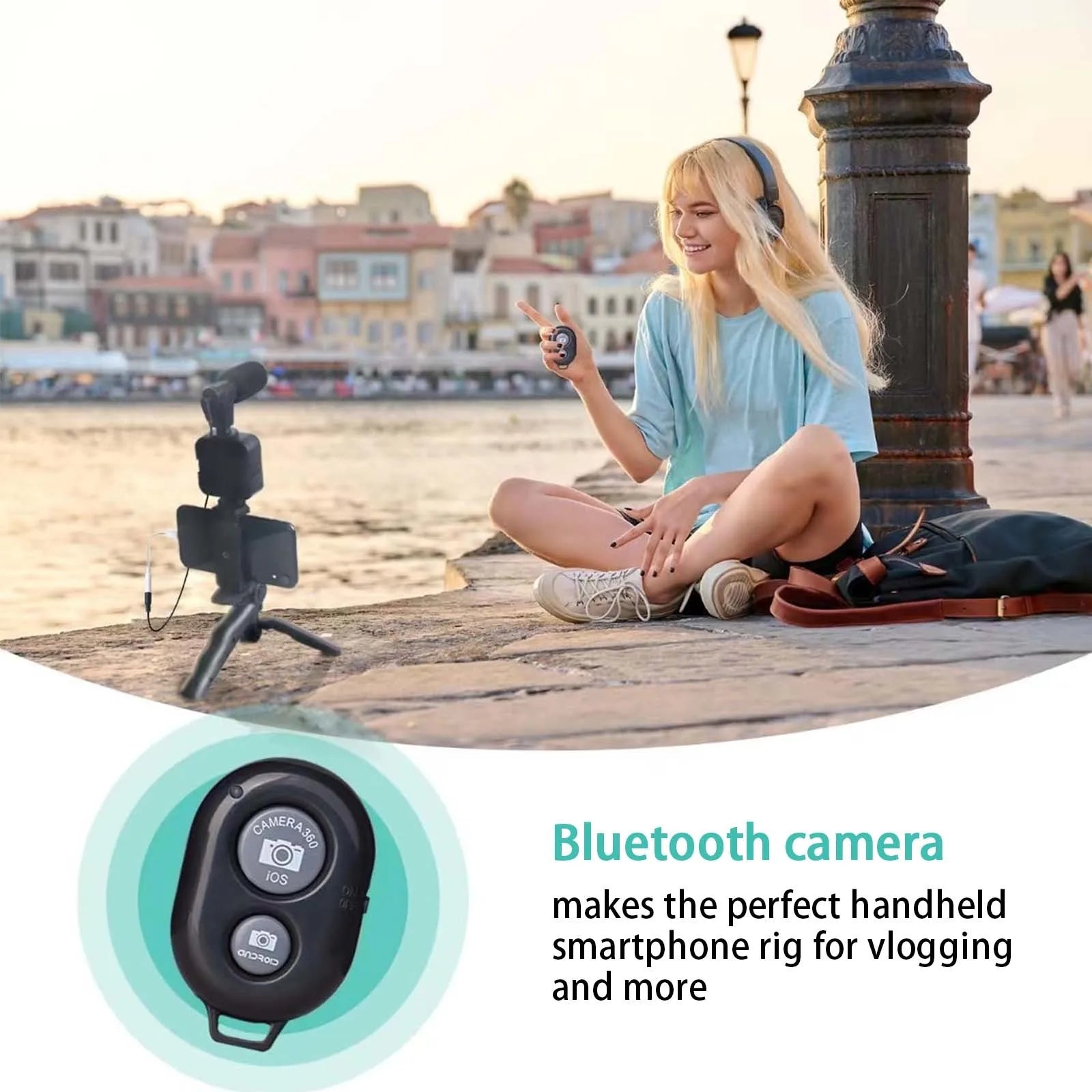 Kit de Vlogging para Smartphone con Trípode y Micrófono - viralproducts