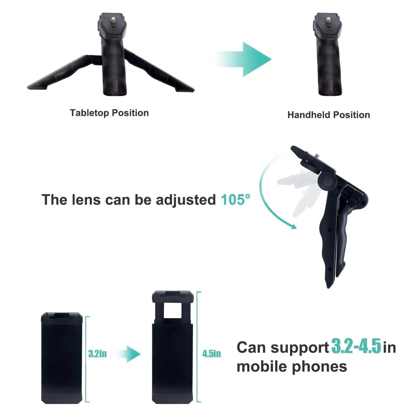 Kit de Vlogging para Smartphone con Trípode y Micrófono - viralproducts